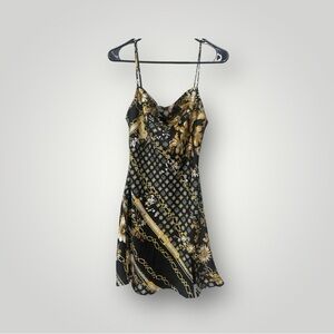 Princess Polly Black and Gold Mini Dress